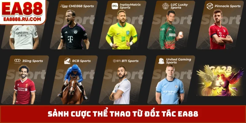 Sảnh cược thể thao từ đối tác EA88