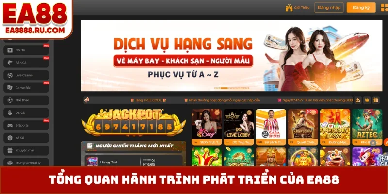 Tổng quan hành trình phát triển của EA88